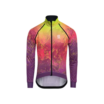 Cyklistická bunda KALAS MOTION Z6 | Membránová Cyklistická bunda | Neon Lava Blend | Velikost: 4/L