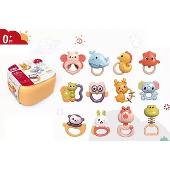 Hračka pro nejmenší RKToys Sada chrastítek a kousátek v kufříku