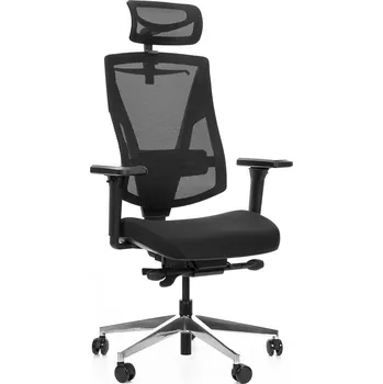 MERCURY Kancelářská židle VERDE - látka, síťovina, černá