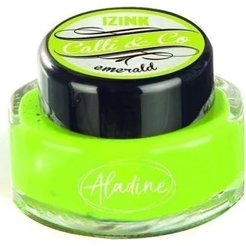 Kaligrafický inkoust Aladine IZINK CALLI & CO - metalický zelený, 15 ml
