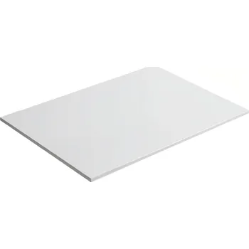 CERANO - Koupelnová deska z litého mramoru Elanys - 12 mm - bílá matná - 60 cm