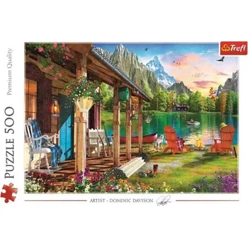 Dětské zboží Trefl Puzzle Chata v horách/500 dílků