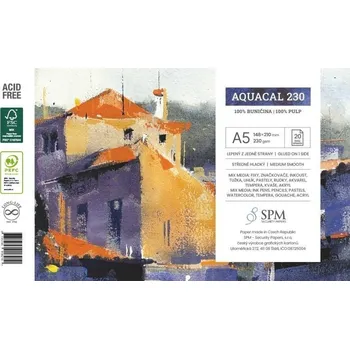 Grafický blok Aquacal 230 g/m2, A5