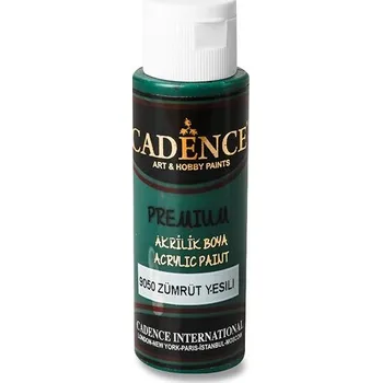 Akrylové barvy Cadence Premium 70 ml, výběr barev smaragdová