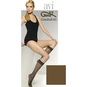 Dámské punčochy Silonkové podkolenky Gatta Avi Barva: Béžová - tmavě, Velikost: UNI