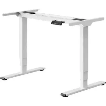 Jednací stůl Výškově nastavitelný stůl E5W-EUV2, 4 paměťové sloty, bez desky, bílý - A FLEXISPOT