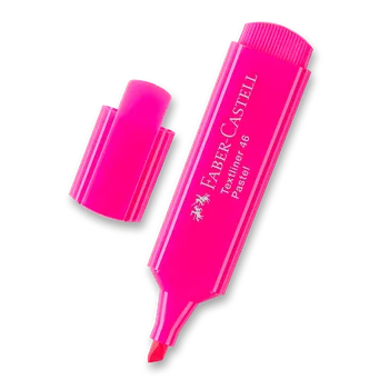 Kancelář Zvýrazňovač Faber-Castell Textliner 1546 Pastel - růžová
