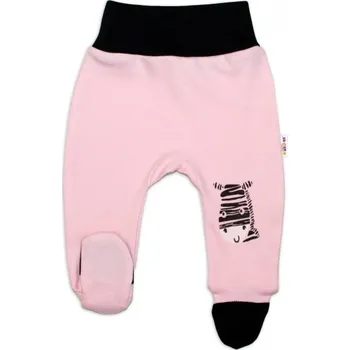 Kojenecké oblečení Baby Nellys Kojenecké polodupačky, růžové - Zebra | Velikost koj. oblečení: 56 (1-2m)