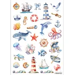 MINIMEE Papírové samolepky v aršíku A5 Volání Moře