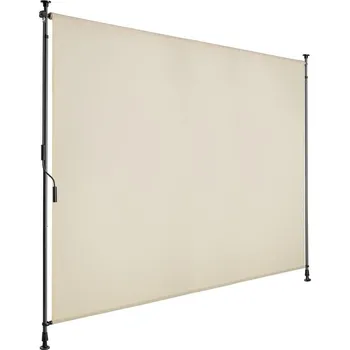 Příslušenství pro plot Tectake GmbH 406158 markýza taija s ruční klikou - 200 x 310 cm, béžová Rozbale(v)no