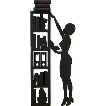 Záložka Záložka do knihy, Knihovna, černá, nylon/plast, 1,