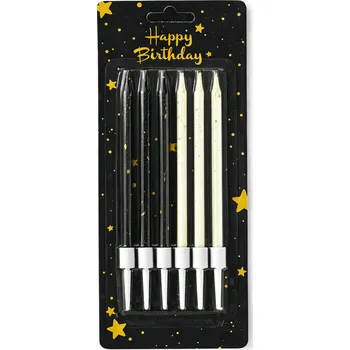 Dortová svíčka Cake star Dortové svíčky STAR 6 barevné 6ks