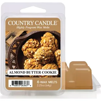 Vůně do bytu Country Candle – vonný vosk Almond Butter Cookie, 64 g
