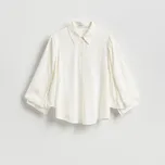 Reserved - Košile ze směsi lnu - bílá - TX429-00X - TX429-00X-L