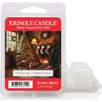 Vůně do bytu Kringle Candle – vonný vosk Vintage Christmas, 64 g