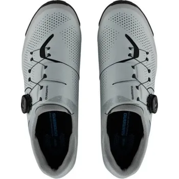 Pánské cyklistické tretry Cyklistické tretry SHIMANO sh-xc302 WIDE šedé - Ledově šedá, 45