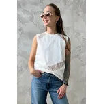 Dámský top PINKO MOLLY TANK 106291A335Z05 bílý Velikost: L