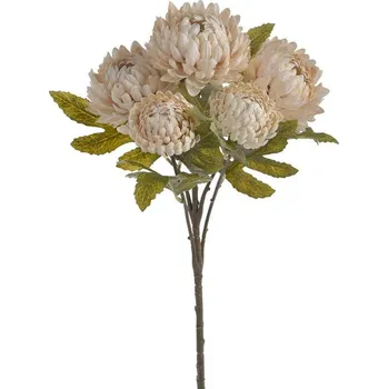 umělá květina Chryzantéma 46 cm - krém vintage