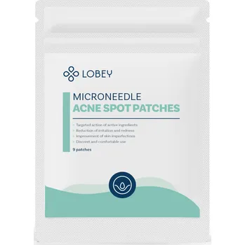 Léčba akné LOBEY® Mikrojehličkové náplasti na akné | 9 ks
