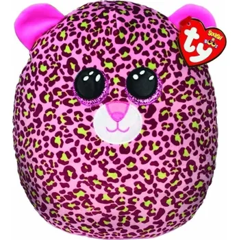 plyšák Ty Squish-a-Boos LAINEY - růžový leopard 22 cm