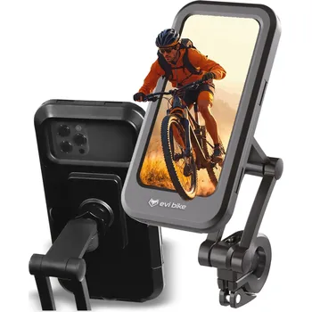 VODOTĚSNÝ DRŽÁK TELEFONU NA ŘÍDÍTKA KOLA / MOTOCYKLU S OTÁČENÍM O 360 STUPŇŮ