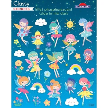 samolepka Samolepky GG CLS 215203 svítící ve tmě - Faries