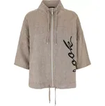 DORIS STREICH dámská bunda tmavě béžová lněná