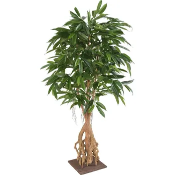 umělá květina Umělý strom Ficus longifolia s kořeny deluxe, 180cm