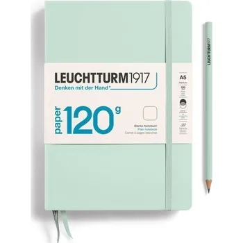 Blok Leuchtturm1917 Zápisník 120G Mint Green Medium A5 čistý