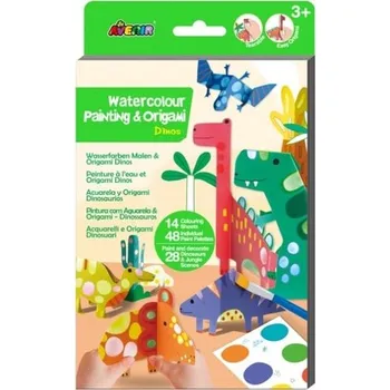 omalovánky Vybarvi si origami - dinosauři