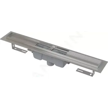 Odvodňovací žlab Podlahový žlab Alcadrain (Alcaplast) s okrajem pro perforovaný rošt, svislý odtok APZ1001-850