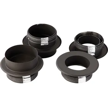 Audio redukce KOVO KRAUS Redukce s řůžicí pro keram. komíny (komín/kamna) Ø150/120mm, tl.1,5mm, s těs.šn.
