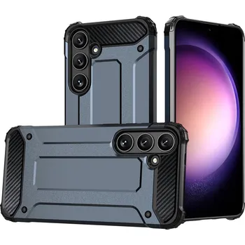 Pouzdro na mobilní telefon Hurtel Hybrid Armor kryt pro Samsung Galaxy S25 - modrý