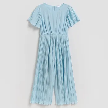 Dívčí šaty Reserved - GIRLS` JUMPSUIT - bleděmodrá - 332IB-05X - 332IB-05X-164