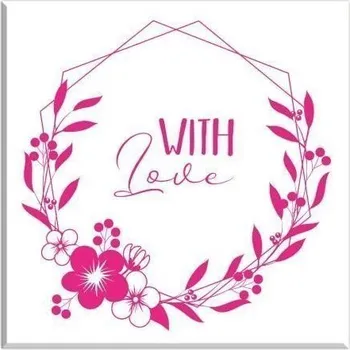 Hračka Dřevěné razítko Aladine velikost B - With Love