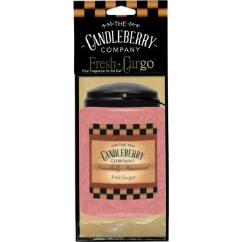 Vůně do auta Candleberry - vonná visačka do auta, Pink Sugar