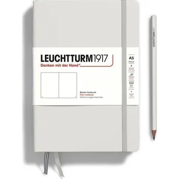 Blok Leuchtturm1917 Zápisník Light Grey Medium A5 čistý
