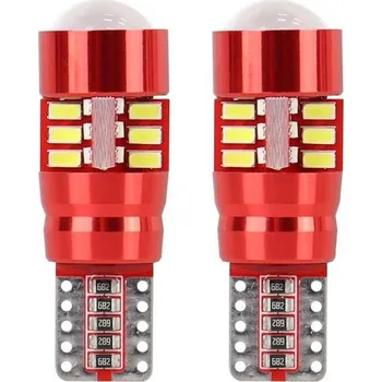 Auto-moto AMIO 2 ks LED 12V/24V 5W W2,1 × 9, 5d čirá CANBUS