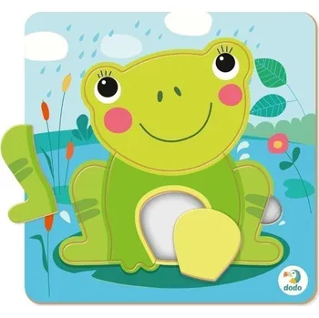 Puzzle Dodo Puzzle Žába 5 dílků