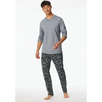 Pánské pyžamo Schiesser Grau 8932538 50