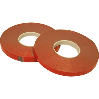 Informační tabulka Oboustranná lepicí páska bez nosiče, 19 mm × 33 m × 0,5 mm, vysoce transparentní