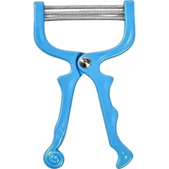 Epilátor Epilátor na obličej 14 x 9 cm Ruční depilační pomůcka na jemné chloupky obličeje a těla Mechanické odstranění chloupků pro domácí použití modrá