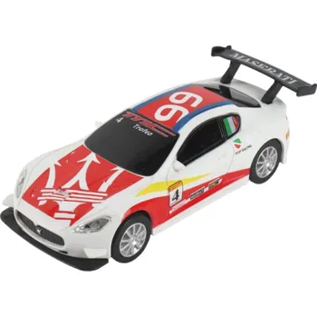 autíčko Model auta Maserati GranTurismo MC 1:43 Bílá barva Plastová hračka Sběratelský model závodního vozu Dekorace Dárek pro děti i fanoušky