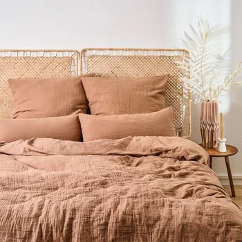 Povlečení Blumtal Mušelínové povlečení 155x220 cm hnědá (měď)