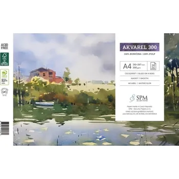 Grafický blok Akvarel 300 g/m2, A4