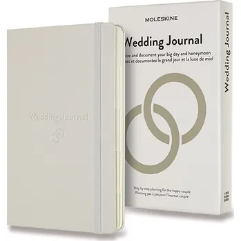 Dětské zboží Zápisník Moleskine Passion Wedding Journal - tvrdé desky - L, bílý