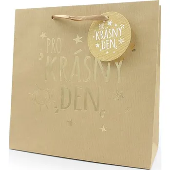 Dárková taška Nekupto Dárková taška - Pro krásný den - velká 32,5x32,5x14cm