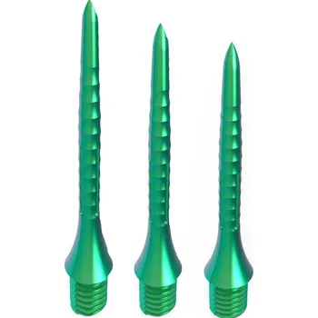 Příslušenství pro šipky Hroty na šipky Caliburn Bamboo Dark Green Steel 28 mm