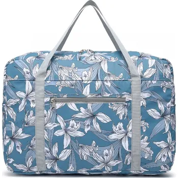 KONO skládací vodotěsná cestovní taška - modrá - Lilie EQ2308F-BE