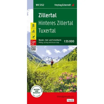 Zillertal 1:35 000 / turistická, cyklistická a rekreační mapa